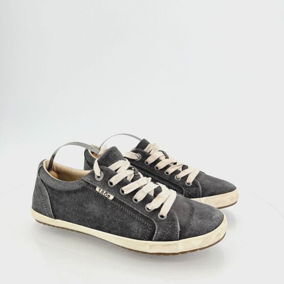 Taos Womens Star Washed Lace Up Canvas Comfort Sneakers casual shoes sz 8.5 - Picture 1 of 14